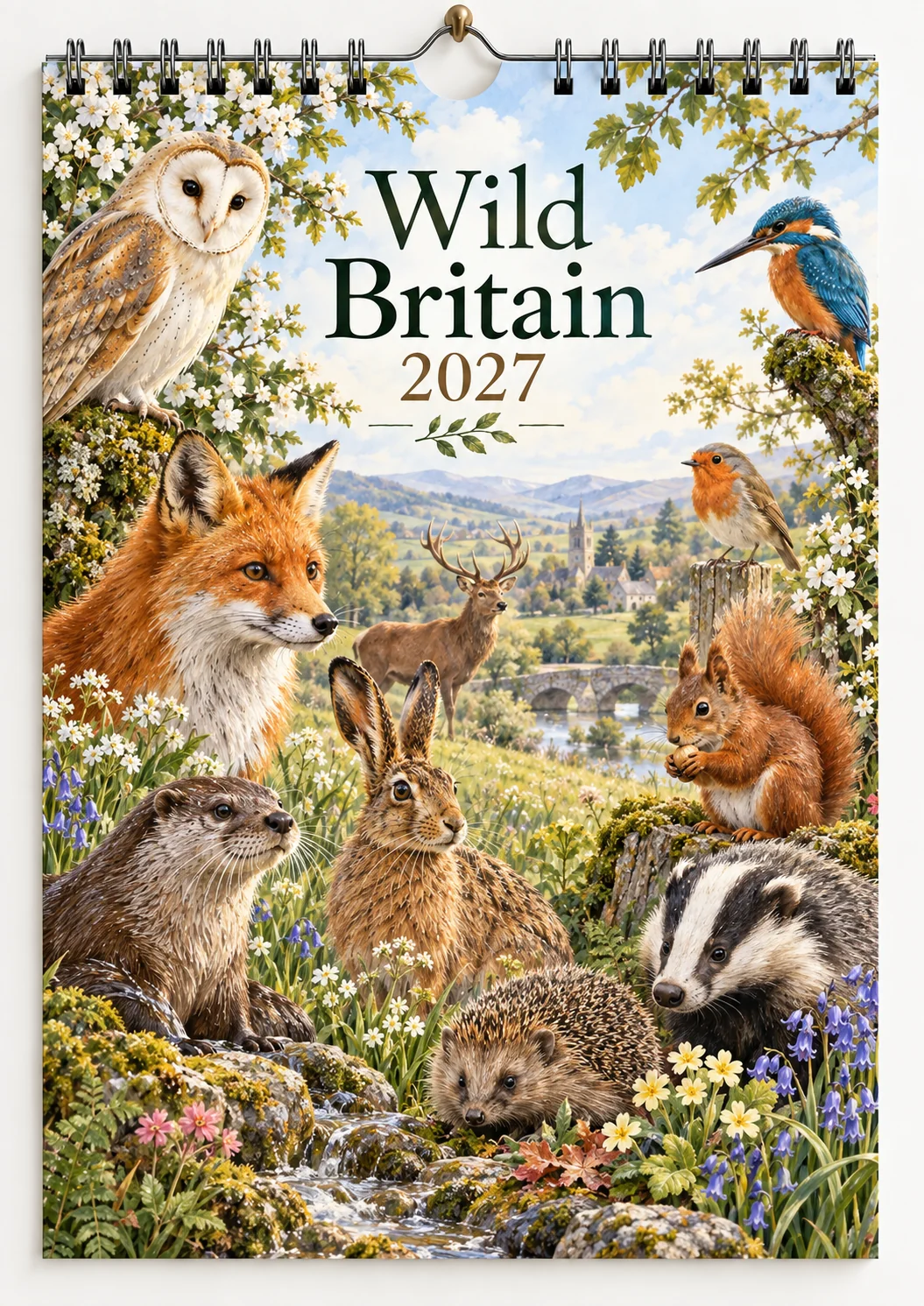🐦 The Wild Britain 2027 Wall Calendar A Gentle Year Through Britain’s Wildlife & Countryside