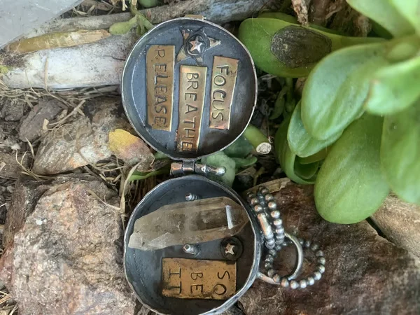 ✨100% Handmade Silver Triple Moon & Tree of Life Locket