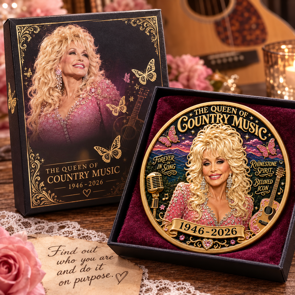 🇺🇸 Last Day Promo: 50% OFF🎸🦋Queen of Country Music Memorial Commemorative Coin