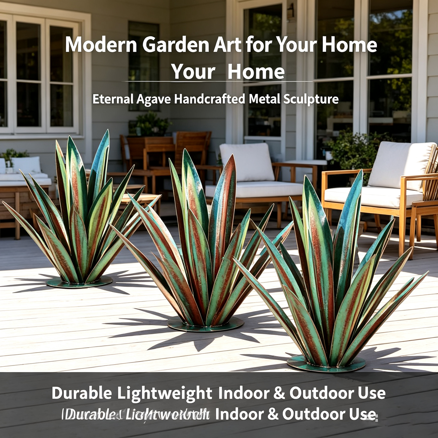 🌵Eternal Agave Handcrafted Metal Garden🏡