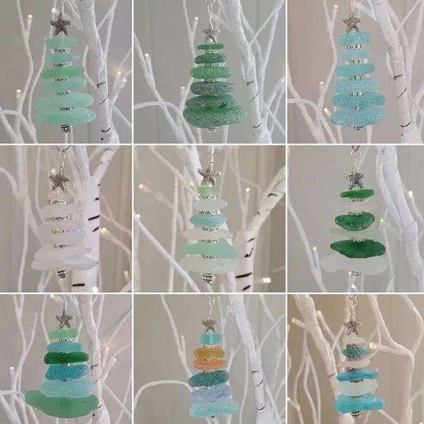 Sea Glass Christmas Tree Ornament
