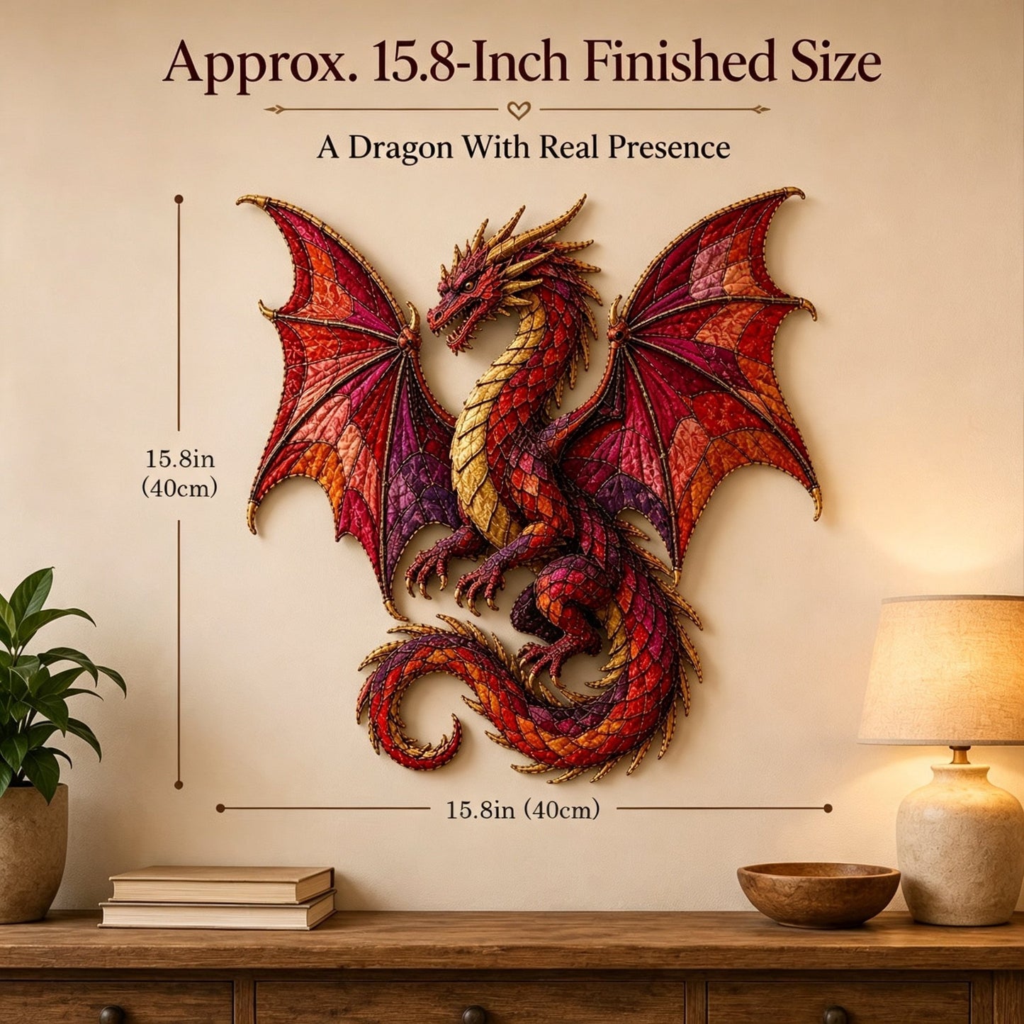 ⏳ Last Day 50% OFF – 🌙 Beginner-Friendly Mythic Wilds DIY Layered Patchwork Art Kit | Complete Kit with Patterned Fabrics, Sewing Materials & Step-by-Step Guide Included 💕