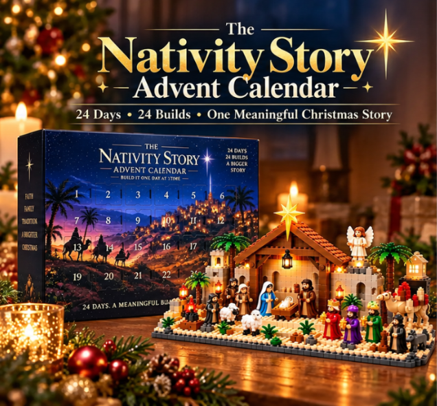 ✝️🎄 24-Day Nativity Advent Calendar – Build Your Own Magical Christmas Village! 🏠✨