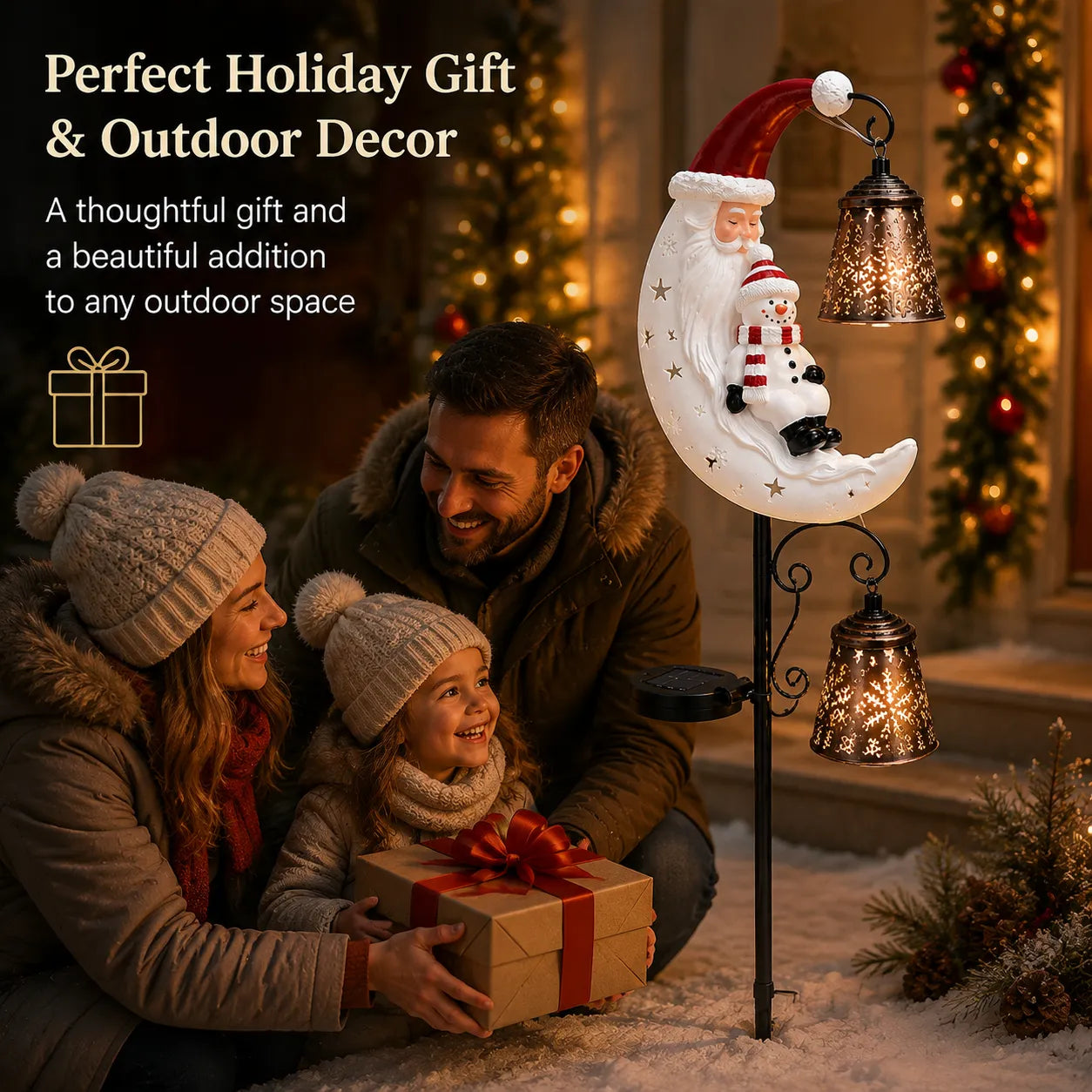 🔥LAST DAY 50% OFF - 🔔 Christmas Moon Solar Stake Light