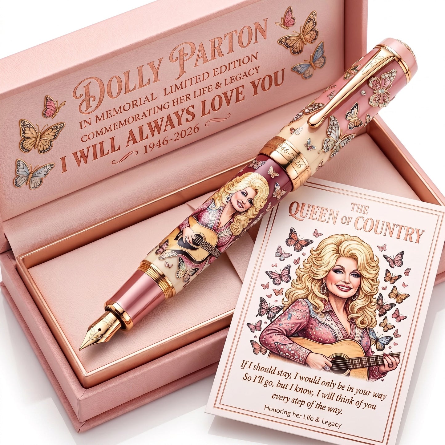 IN LOVING MEMORY OF THE QUEEN OF COUNTRY (1946-2026) FOUNTAIN PEN