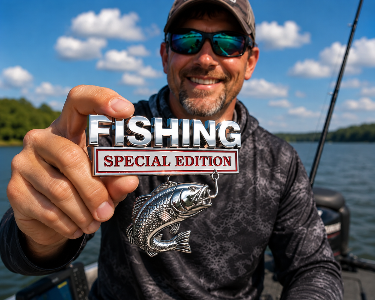 🔥LAST DAY 49% OFF- 🎣 Fishing Special Edition Premium 3D Metal Vehicle Emblem Badge