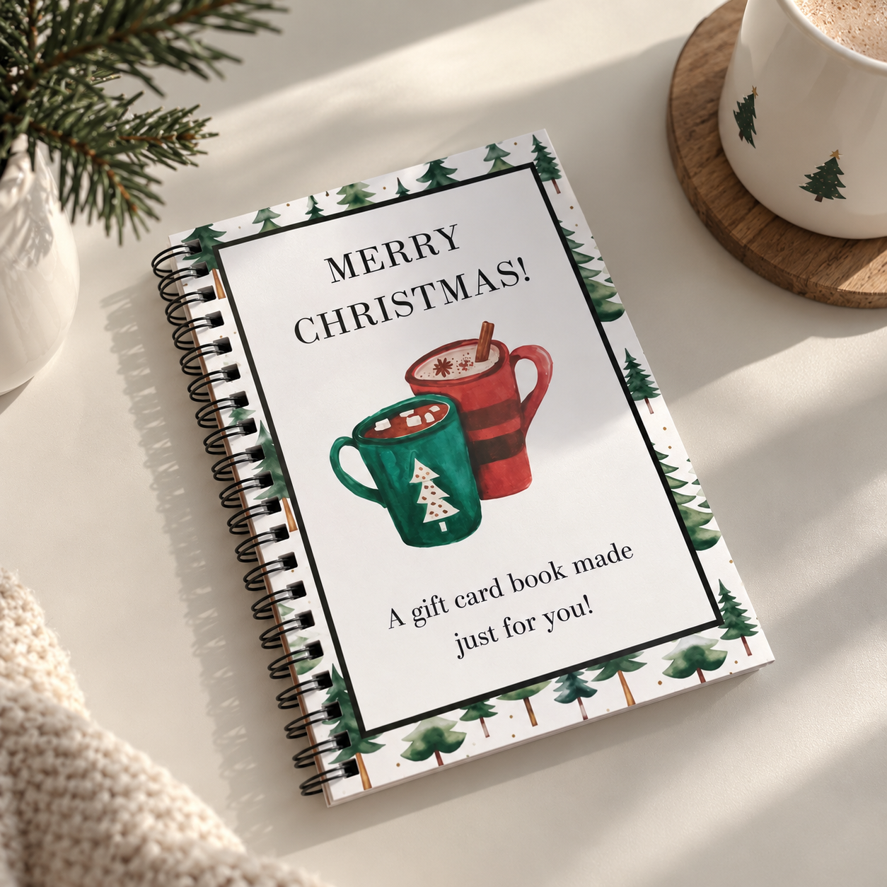 Customer gift card book
