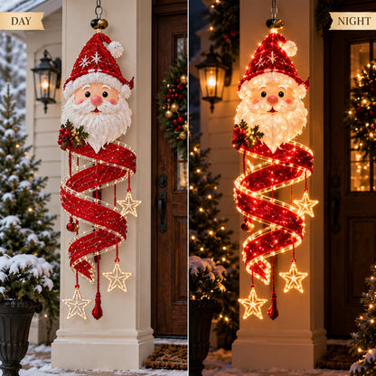 ⏳ Last Day 49% OFF – 🎄Christmas Magic Spiral™ Hanging LED Light Collection