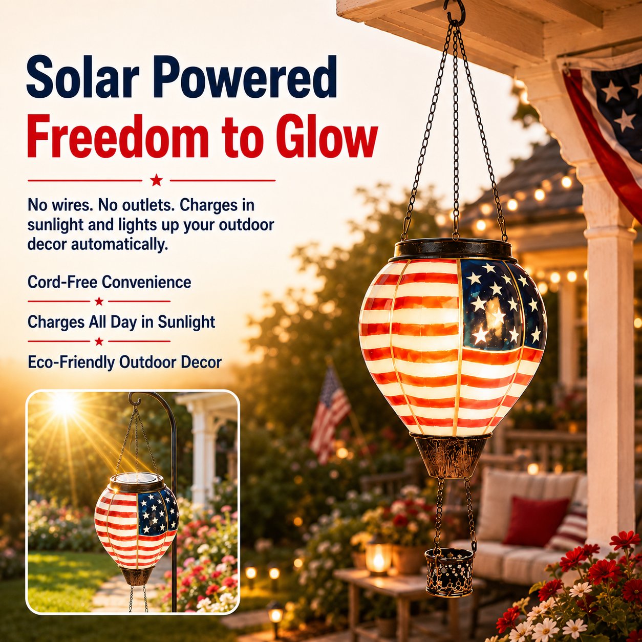 🔥LAST DAY 50% OFF -Buy 2, Get Free Shipping — 250th Anniversary Edition Solar Hot Air Balloon Lanterns