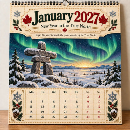 🇨🇦🍁 2027 Canada 160th Anniversary Commemorative Wall Calendar 🍁🇨🇦