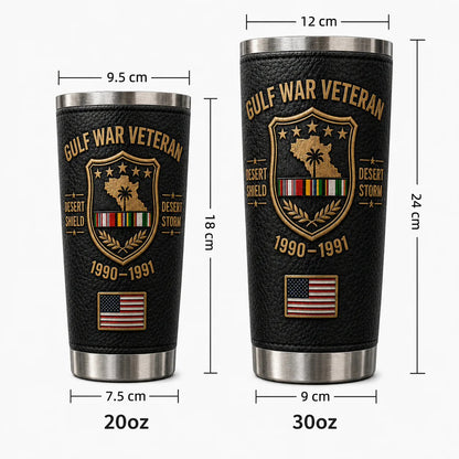 🔥 Last Day Promo: 49% OFF-🇺🇸 Gulf War Veteran Desert Shield & Desert Storm Tribute Tumbler