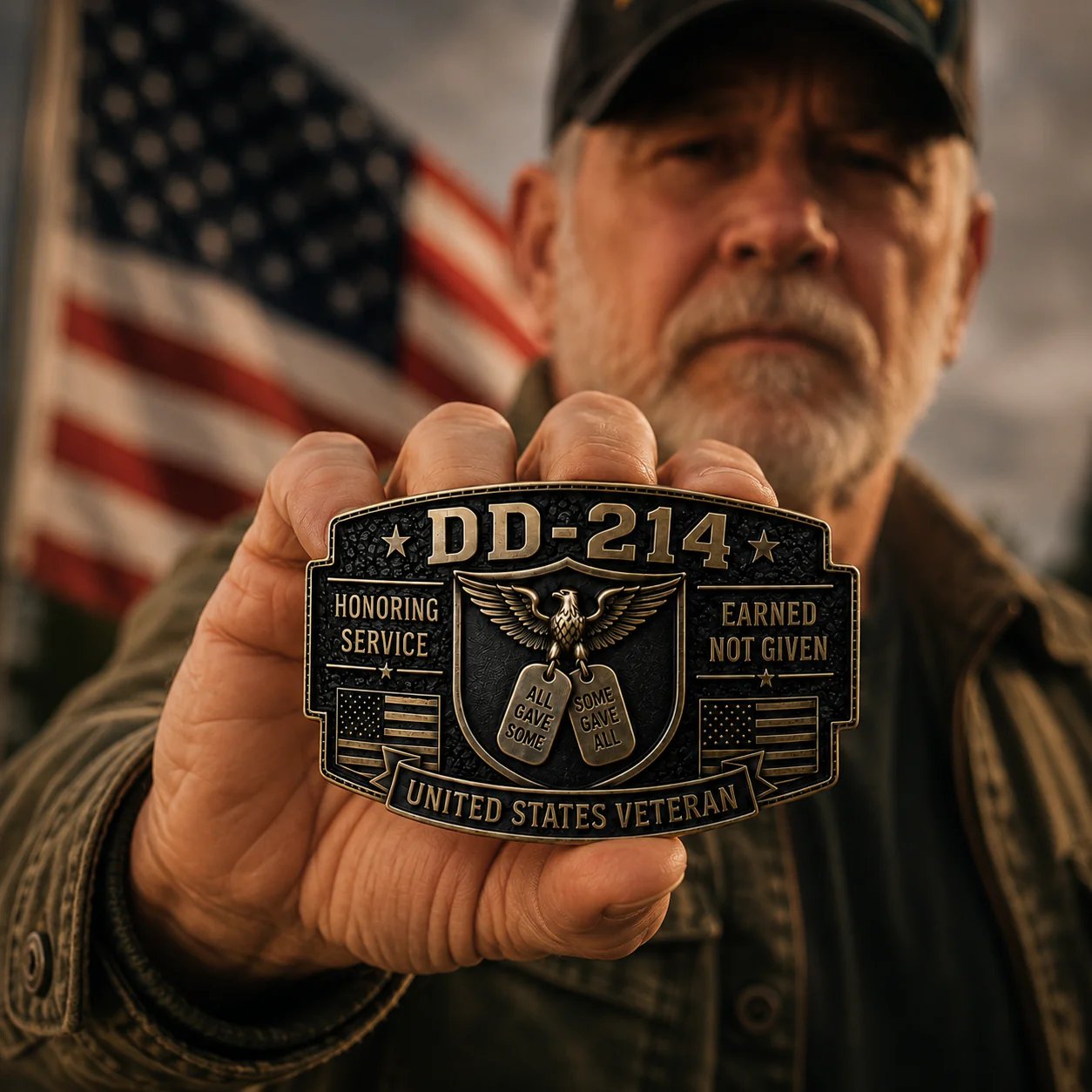 🔥LAST DAY 50% OFF-🎖️DD-214 Veteran Honor Belt Buckle (✨2026 Limited Edition)