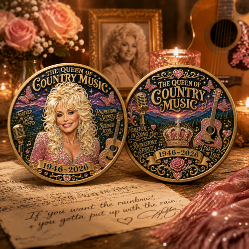 🇺🇸 Last Day Promo: 50% OFF🎸🦋Queen of Country Music Memorial Commemorative Coin