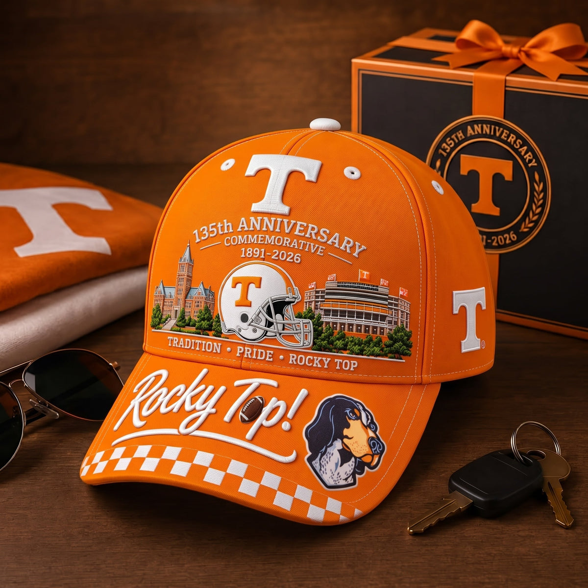 🇺🇸 Last Day Promo: 49% OFF🐶Rocky T🏈p 135th Anniversary Commemorative Cap