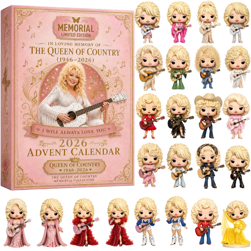 IN LOVING MEMORY OF THE QUEEN OF COUNTRY (1946–2026) Memorial Advent Calendar