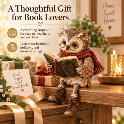 🔥LAST DAY 50% OFF -🦉Reading Owl Figurine