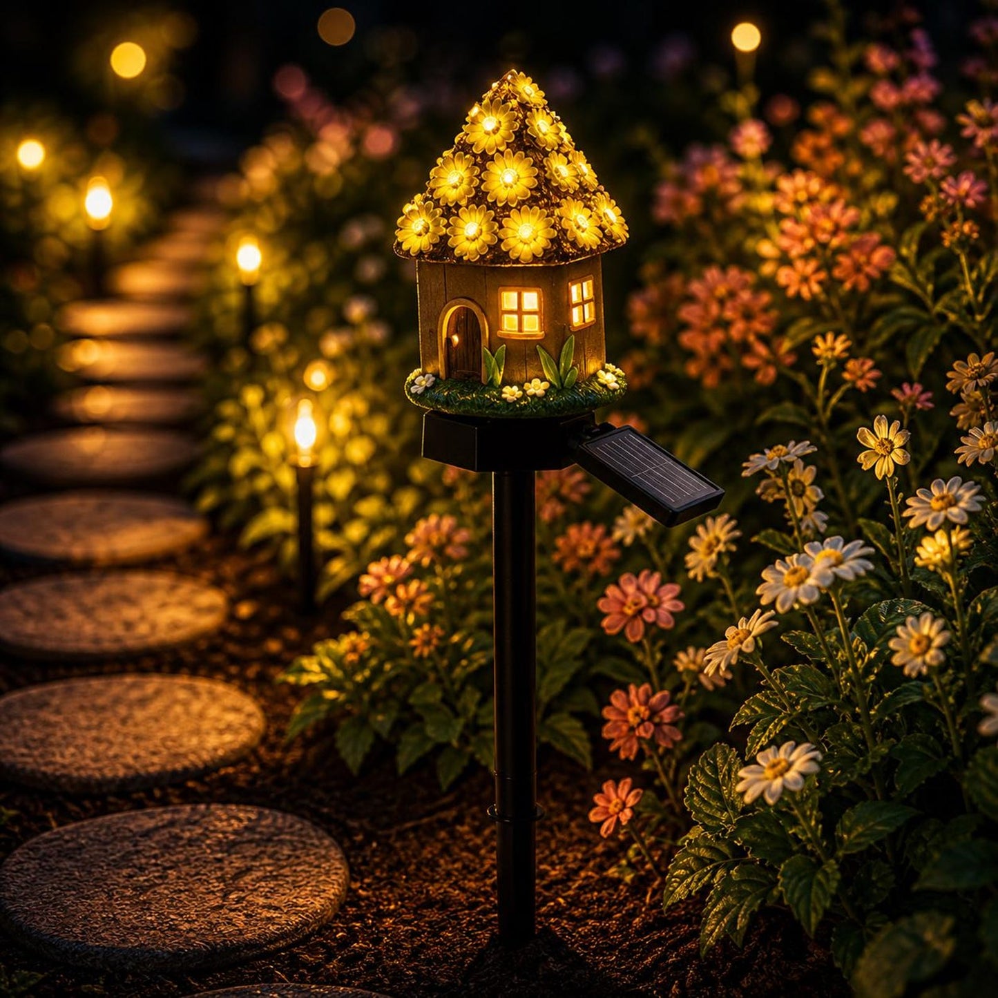 🔥Last Day 49% OFF🍄Solar Fairy-Tale Mushroom Cottage Garden Light💡