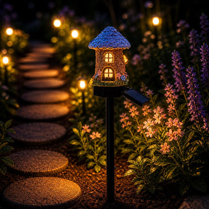 🔥Last Day 49% OFF🍄Solar Fairy-Tale Mushroom Cottage Garden Light💡