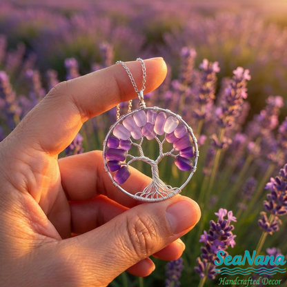 🌳Handmade Tree of Life Sea Glass Pendant＆Ornament