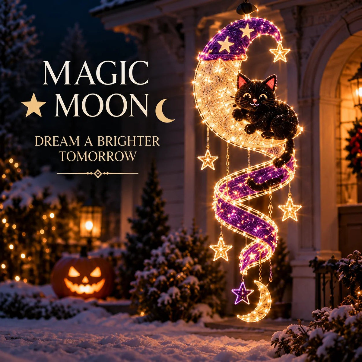 ⏳ Last Day 49% OFF – 🎄Christmas Magic Spiral™ Hanging LED Light Collection