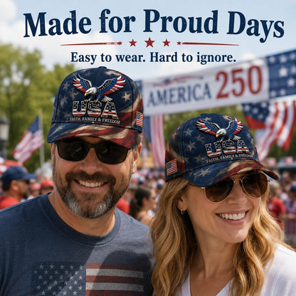 Last Day 70% OFF - USA Faith, Family & Freedom Cap