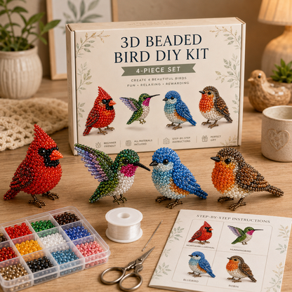 🔥Last Day 50% OFF - 🧵✨ Tiny 3D Beaded Animal DIY Kit