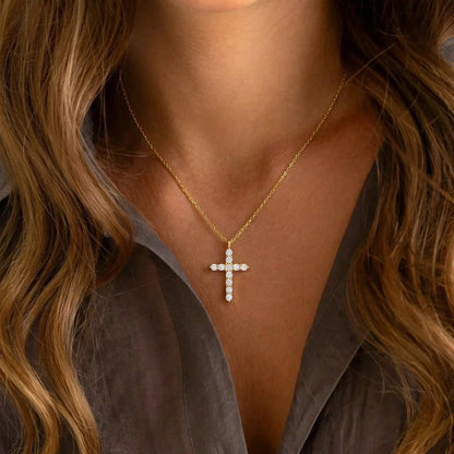🎁LAST DAY 49% OFF - 💕Crystal Cross Necklace