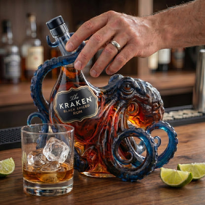 🔥HOT SALE 50% OFF - The Kraken Black Spiced Rum 3D Sculpted Octopus Collector's Edition Bottle