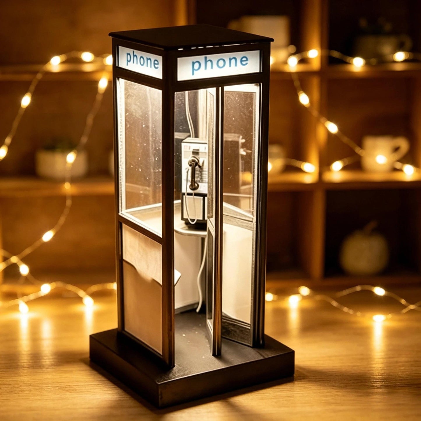 🔥Summer Hot Sale 30%OFF🏮 Vintage Phone Booth Table Lamp – A Touch of Nostalgia, A Glow of Elegance