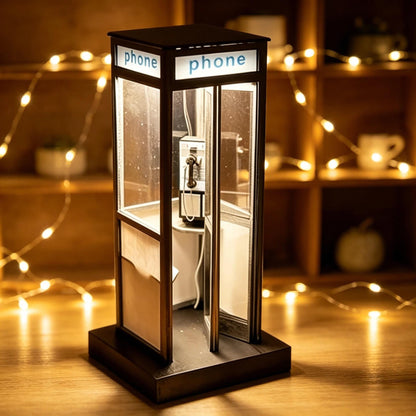 🔥Summer Hot Sale 30%OFF🏮 Vintage Phone Booth Table Lamp – A Touch of Nostalgia, A Glow of Elegance