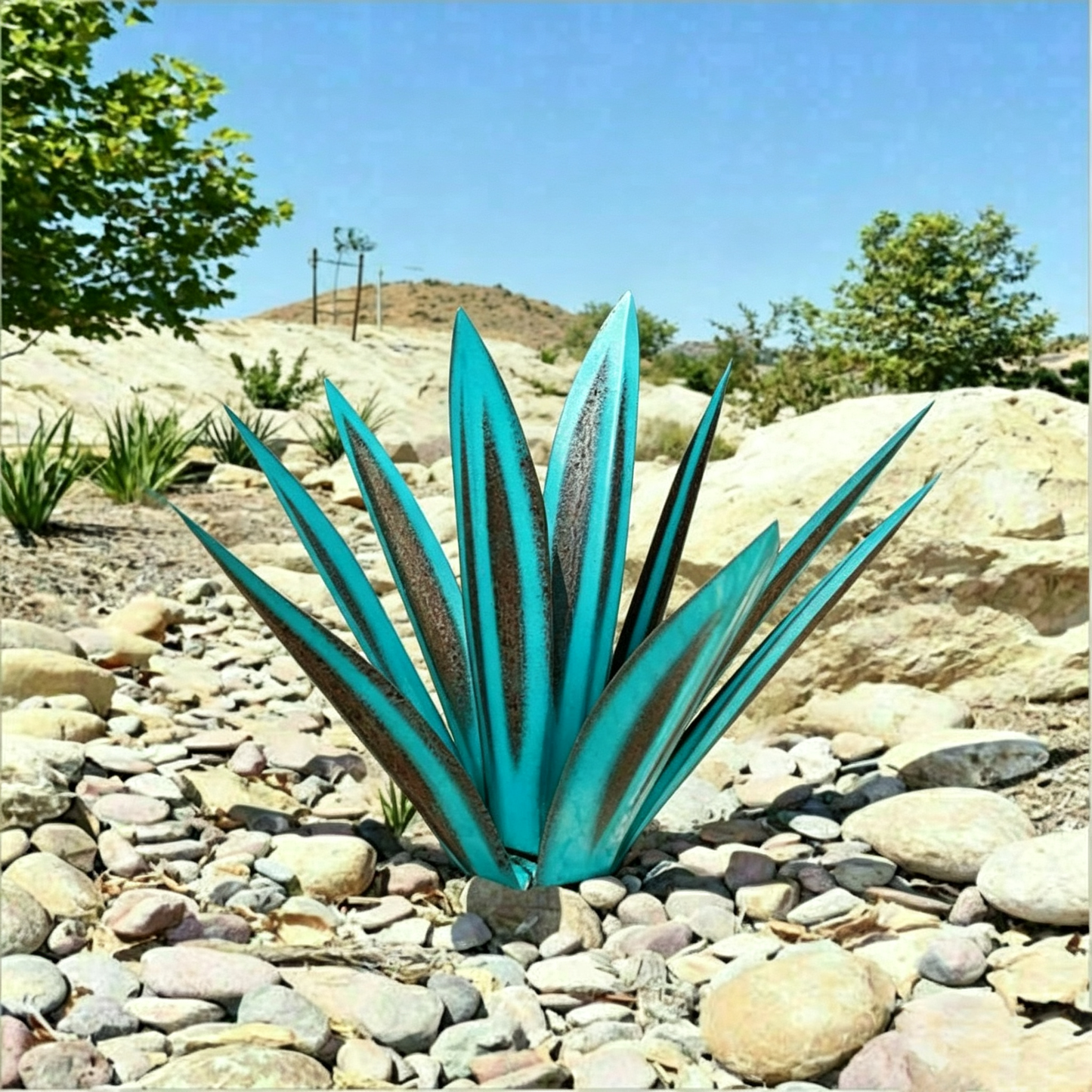 🌵Eternal Agave Handcrafted Metal Garden🏡