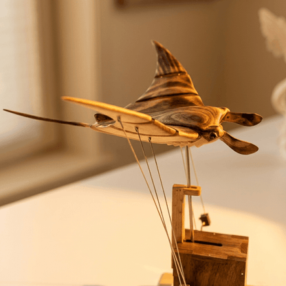 InexceptedTM Wooden Manta Ray — The Gift Dad Won’t Forget 🐦‍⬛