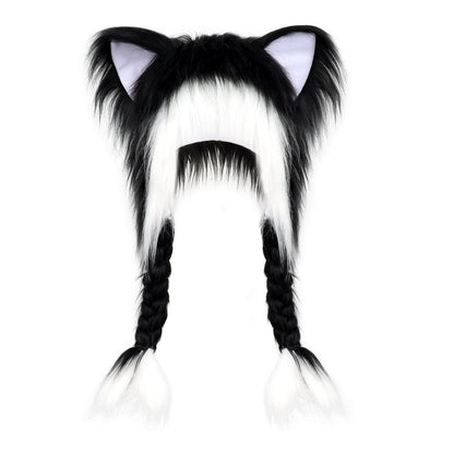 ⚡ Flash Sale – Fluffy Cat Ear Hat | Halloween & Christmas Cozy Plush Headwear