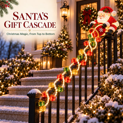 🔥Last Day 50% OFF 🎅 Santa Magic Gift Cascade Railing Light
