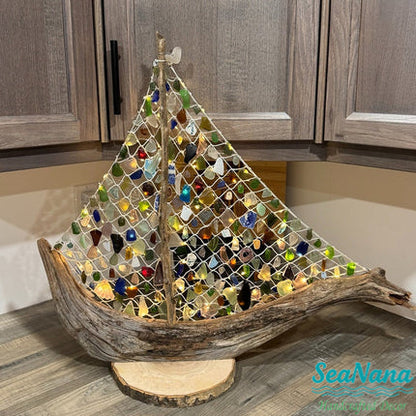 🌊 Sea Glass Boat🔥 Now 55% Off