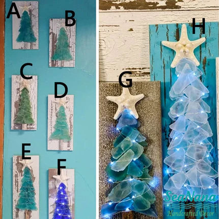 🌲DIY Sea Glass Christmas Tree