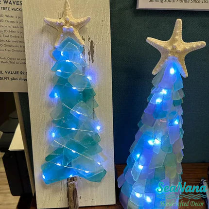 🌲DIY Sea Glass Christmas Tree