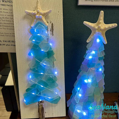 🌲DIY Sea Glass Christmas Tree