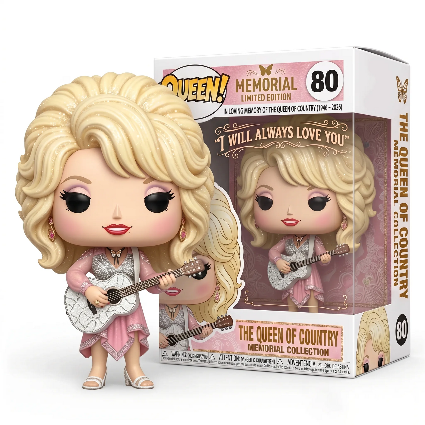 IN LOVING MEMORY OF THE QUEEN OF COUNTRY (1946-2026) Dolls