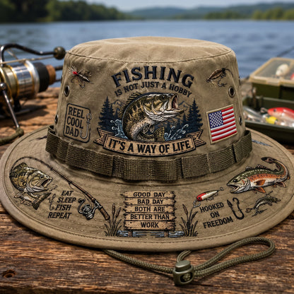 🇺🇸 Last Day Promo: 50% OFF 🎣 Fishing Is a Way of Life Boonie Hat