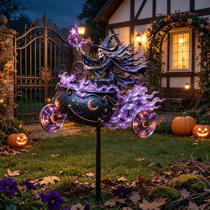 🎃 BikerSpooky™ Halloween Motorcycle Garden Windmill 🏍️
