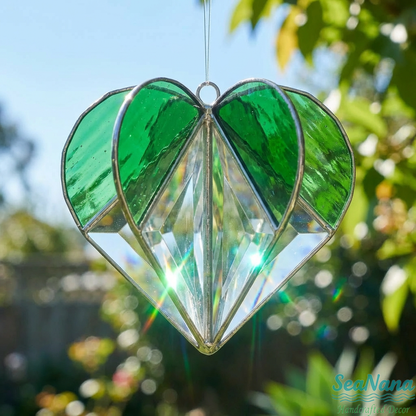 ☀️Colorful Heart-Shaped Glass Suncatcher