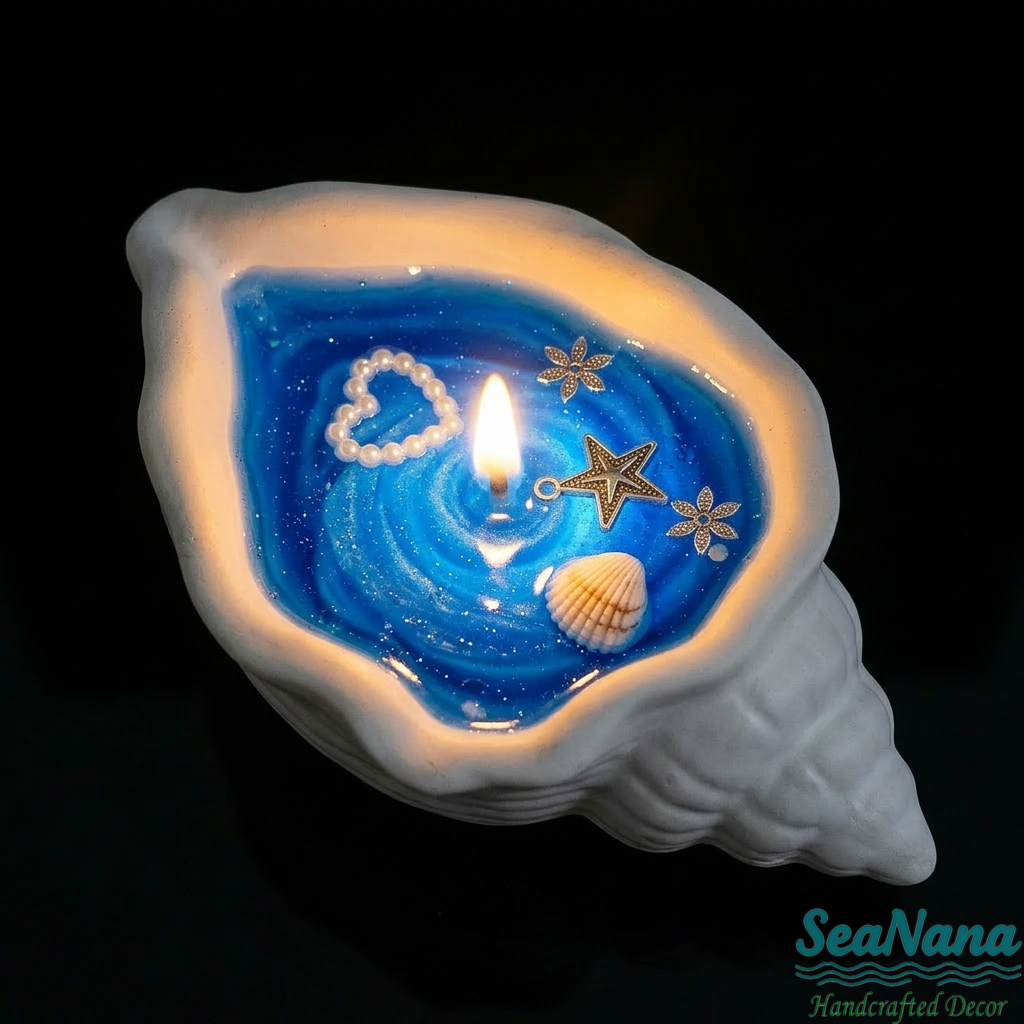 ✨ Ocean Glow Candle - Handmade Sea Life Aromatherapy