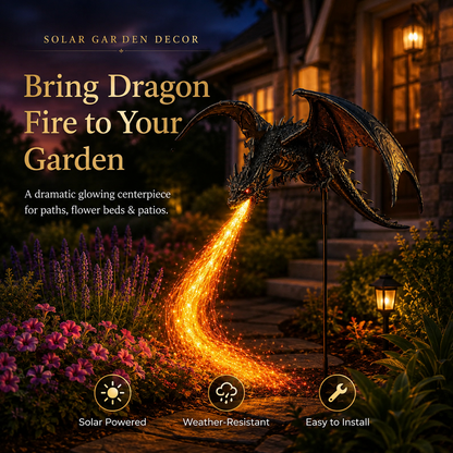 🔥Last Day 50% OFF -Solar Dragon Fire Garden Light