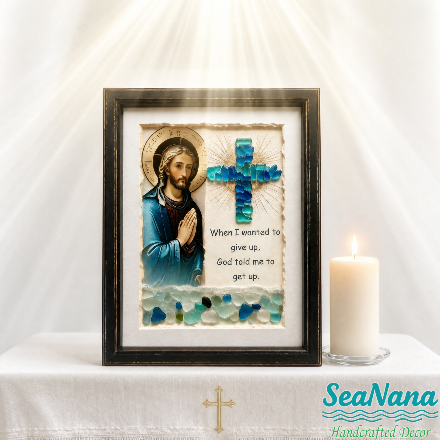 Coastal Faith: Strength & Serenity, Artfully Framed
