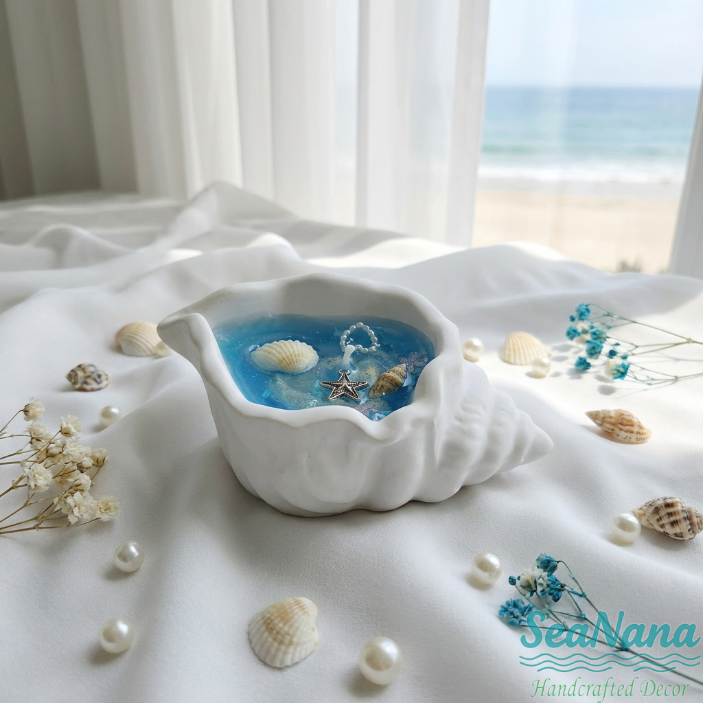 ✨ Ocean Glow Candle - Handmade Sea Life Aromatherapy