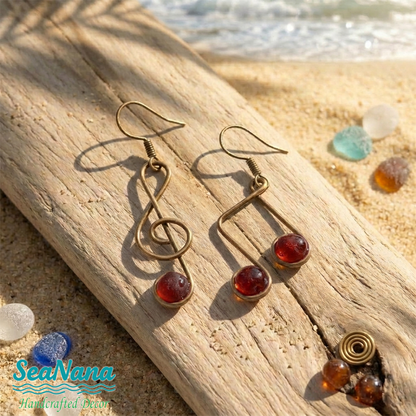 ✨Sea Glass Music Earrings