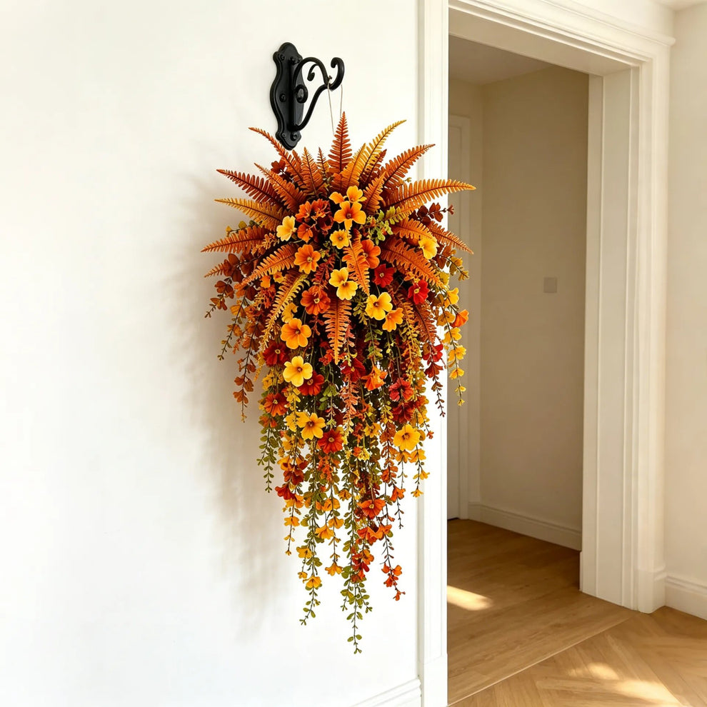 🔥Last Day 50% OFF – 🍂 Artificial Fern for Autumn Outdoor Decor– Autumn Porch & Door Decoration