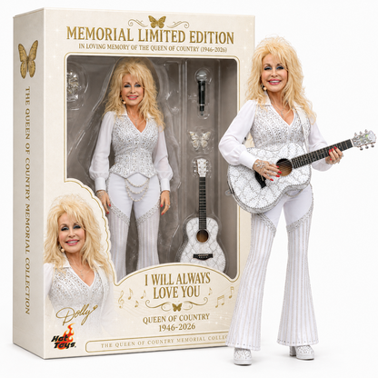 IN LOVING MEMORY OF THE QUEEN OF COUNTRY (1946-2026) HOT TOY FIGURE