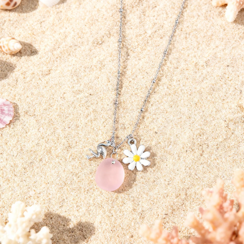 💯The most popular marine gift💝Coastal Reflections🎉——Healing Series of Sea Glass Pendant Necklaces💫